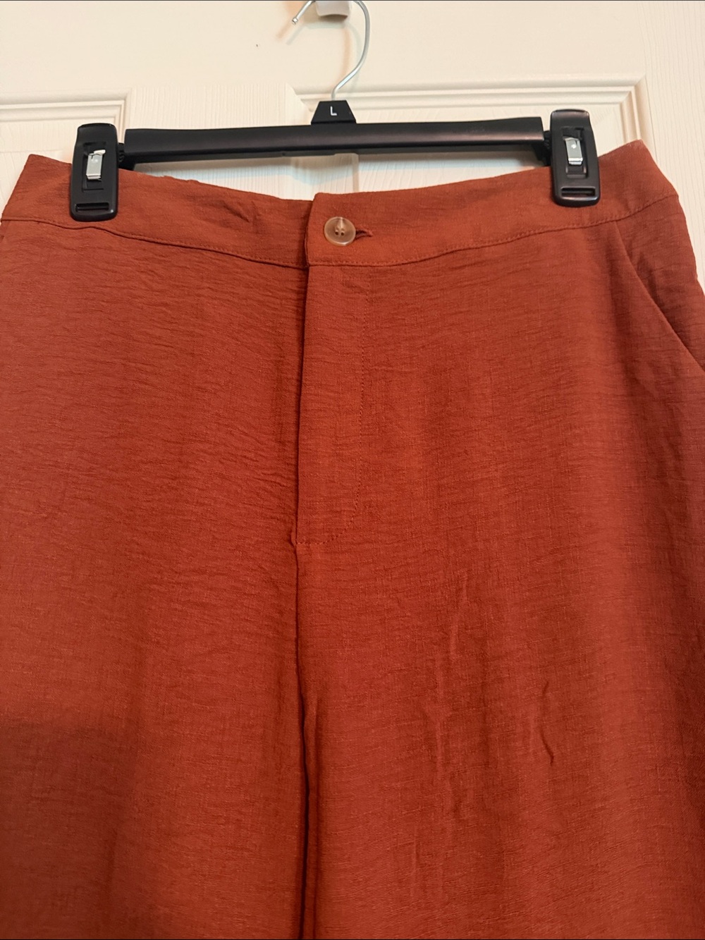Paper Crane Rust Crop Top & Wide-Leg Jumpsuit Set - Picture 3 of 4